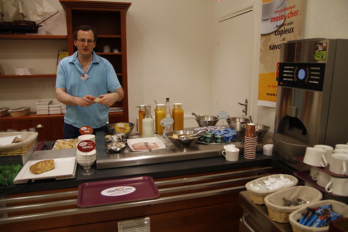 Ibis Hotel's Marc preparing breakfast