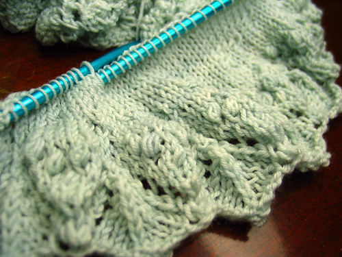 Annis shawl in progress