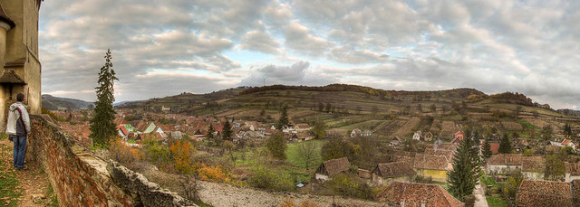 View on the village Biertan