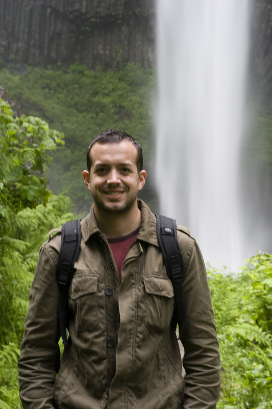 Me at Latourell Falls (or maybe somewhere in the rain forest?)
