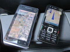 MOTO XT701 (Left) and Nokia N82 (Right)