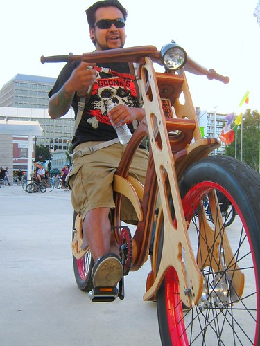 Handmade wood laminate bike