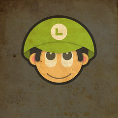 Todos Personagens de Mario Bros Cartoonizado Baby Luigi