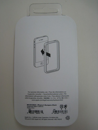 iphone 4 bumper packaging. Packaging Back