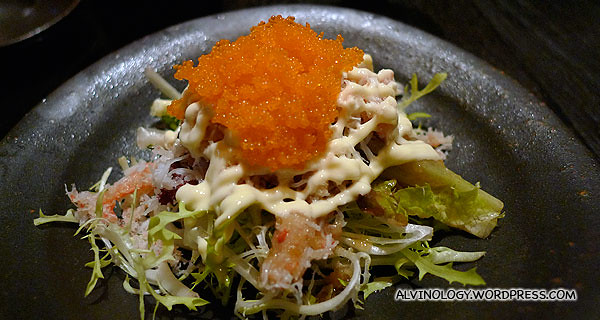 Hokkaido King Crab fillet salad