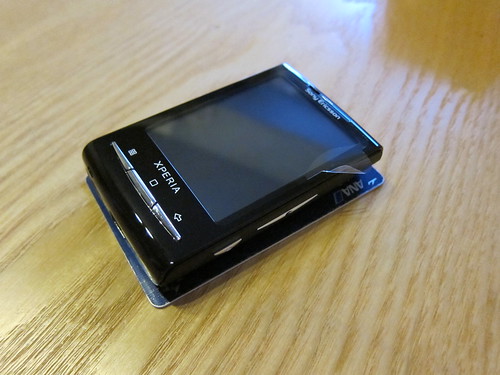 Sony Ericsson Xperia X10 mini on Credit Card