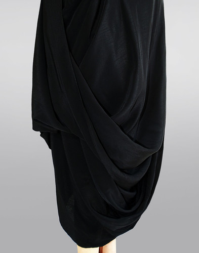 vivienne westwood dress black. Vivienne Westwood Anglomania, Looped Hem Crossback Dress, Black, Size 10