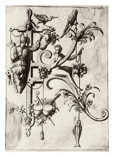 011-Letra K- La iglesia-Neiw Kunstliches Alphabet 1595- Johann Theodor de Bry