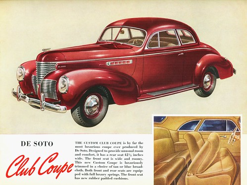 1939 DeSoto Custom Club Coupe This was a oneyearonly model