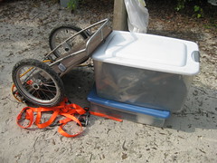 our gear and bike trailer