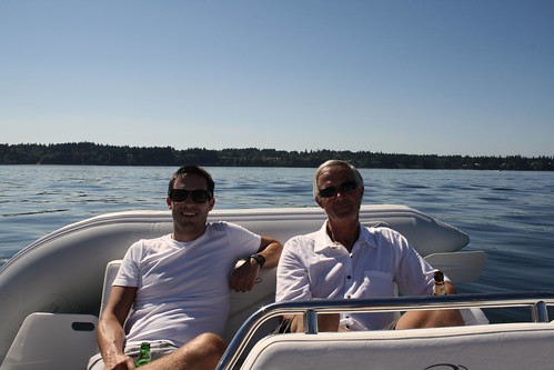 Ryan and Dad on Boat