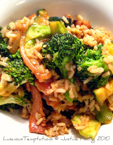 Bacon and Broccoli Fried Rice - Weeknight Dinner