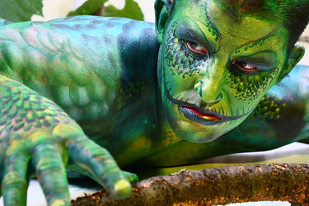 photo Art Body Painting The Human Lizard