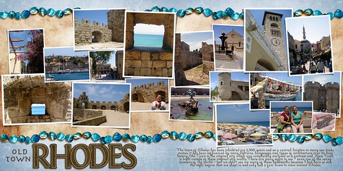 Rhodes Greece Scrapbook Page