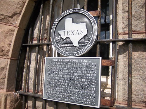 Llano County Jail, Llano, Texas Historical Marker by fables98