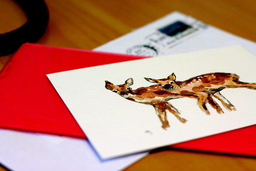 Wednesday: Watercolour Deer