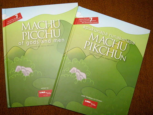 Machu Picchu de dioses y hombres - Ejemplares en Inglés y Quechua