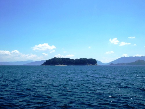 絵の島 （えのしま）、広島 宮島の傍にある 美しい楽園の島