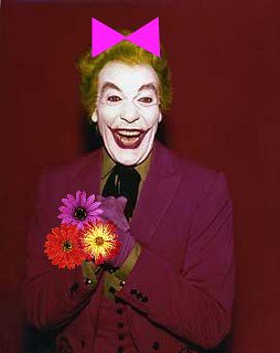 Joker wears pink hairbows