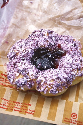 Tim Horton's Blueberry Bloom Donut