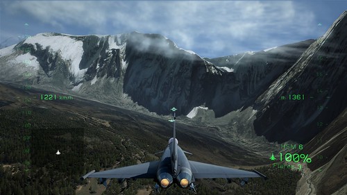 Tom Clancy?s H.A.W.X. 2 - flying through the
mountains