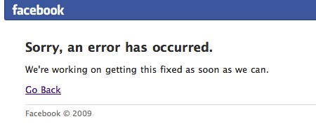 Creating Facebook application error