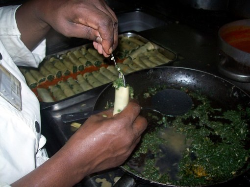chef richard in burundi cooking greek-inspired food by me