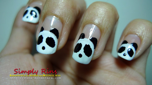 Nail Art Panda 02