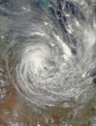 Satellite Images Of Cyclone Yasi. Aqua Tropical Cyclone Yasi