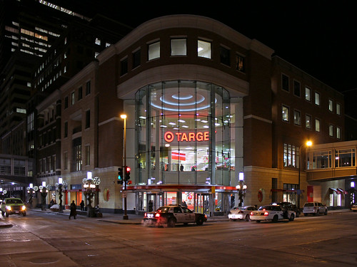 target store logo. Target Store at Night