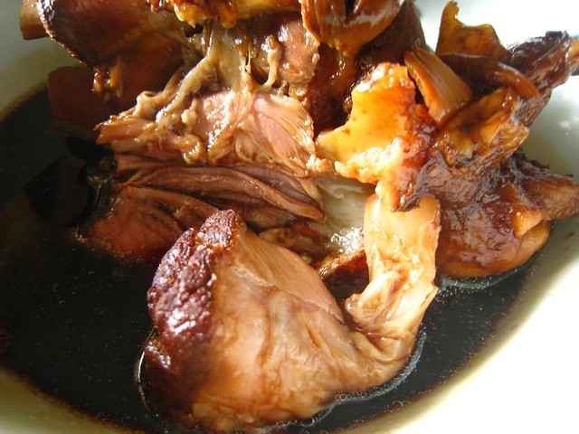 Stewed Pork Knuckle - partially dissected