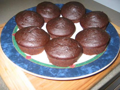 Unfrosted Mocha Cupcakes