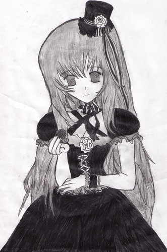 Goth Anime Girl Drawing See the original post Goth Anime Girl Drawing