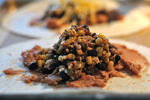 Bean and Corn Chimichangas with Homemade Seasoning