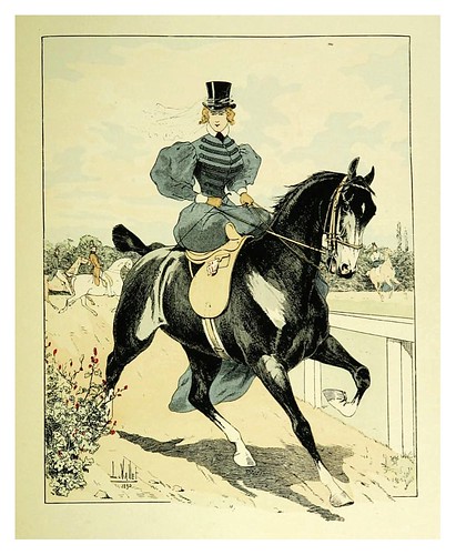 023-Trote a la inglesa 1835-Le chic à cheval histoire pittoresque de l'équitation 1891- Louis Vallet