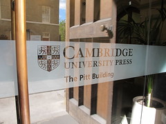 Cambridge University sign