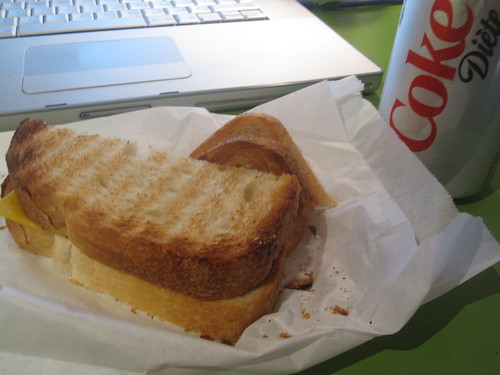 cheese toasts, Diet Coke - $3.75