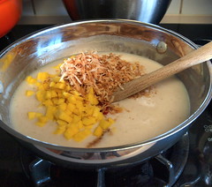 Coconut Mango Rice Pudding