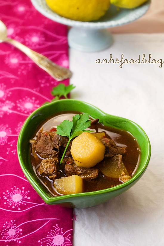 Sichuan-inspired spicy mutton stew.