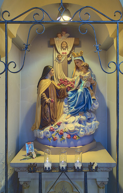 Saint Anthony Roman Catholic Church, in Lemay, Missouri, USA - statue of Saint Thérèse of Lisieux