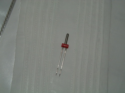 twin needle with pintucks