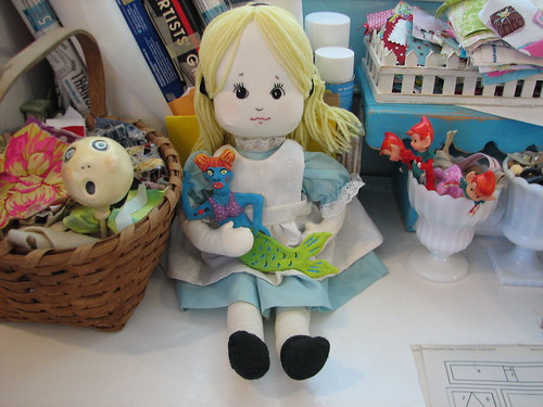 Alice doll and mermaid a gift from a friend