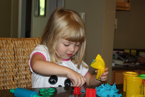 Catie loves Play-Doh