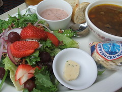 Summer salad and soup