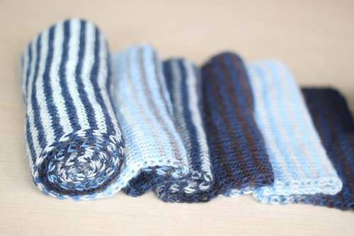 striped scarf for Dad