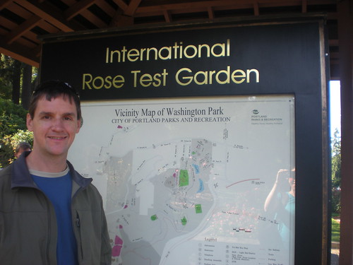 Dennis in Portland International Rose Garden