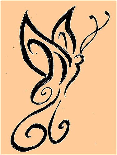  henna tattoo butterfly design 