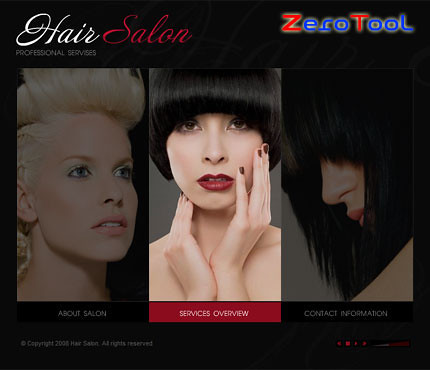 FlashMint 2030 Hair styling salon flash template