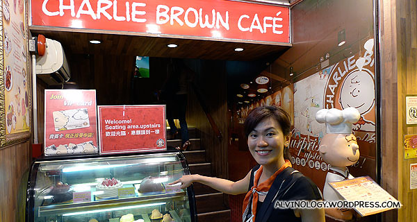 We chanced upon a Charlie Brown Cafe