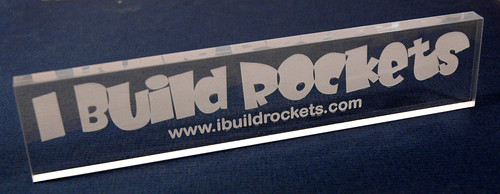 I Build Rockets - Engraved Plaque
